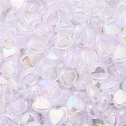 100pcs Transparent AB Color Five-pointed Star Heart Acrylic Beads Loose Spacer Beads for Jewelry Making DIY Bracelet Accessories