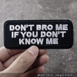 ORIGINAL Iron On Patches Apparel Sewing Fabric Handmade Appliques For Clothing Music Stickers Badges Parche BLACK