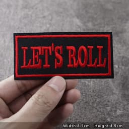 ORIGINAL Iron On Patches Apparel Sewing Fabric Handmade Appliques For Clothing Music Stickers Badges Parche BLACK