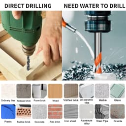 3-12mm Multifunctional Glass Drill Bit Triangle Diamond Drill Set Ceramic Tile Concrete Brick Wood Punching Hole Saw Metal Drill