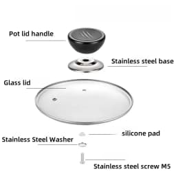 Hot Sale Universal Replacement Kitchen Cookware Pot Pan Lid Hand Grip Knob Handle Cover Pan Lid Handle Kitchen Accessories