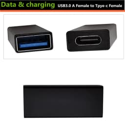 High Speed USB C USB 3.1 Type C Female to USB 3.0 A Female Adapter Converter Adaptor 5gbps Aata Transmission Black Silver