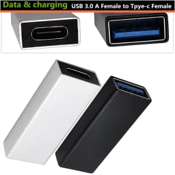 High Speed USB C USB 3.1 Type C Female to USB 3.0 A Female Adapter Converter Adaptor 5gbps Aata Transmission Black Silver