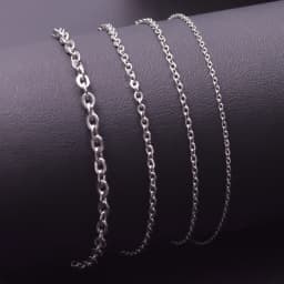 1-3mm Stainless Steel Chain Necklace For Women Men DIY Jewelry Making 40-90cm Long Chains Around Neck Chains O Necklaces Choker