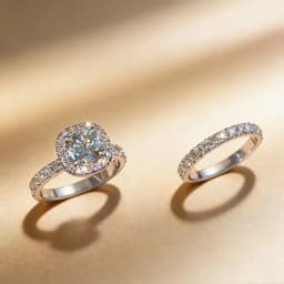 Luxury Exquisite Silver Color Princess Ring for Women Fashion Inlaid White Zircon Stones Wedding Rings Set Engagement Jewelry