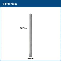 CMCP TCT/HSS Annular Cutter Pilot Pin 6.35mm 8mm Shank 77/90/102/127/160mm Long Pilot Pin Steel Plate Drill Accessories Tools