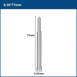 CMCP TCT/HSS Annular Cutter Pilot Pin 6.35mm 8mm Shank 77/90/102/127/160mm Long Pilot Pin Steel Plate Drill Accessories Tools