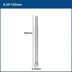 CMCP TCT/HSS Annular Cutter Pilot Pin 6.35mm 8mm Shank 77/90/102/127/160mm Long Pilot Pin Steel Plate Drill Accessories Tools