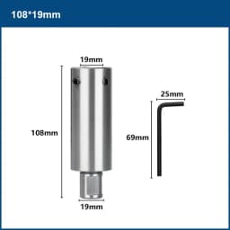 CMCP TCT/HSS Annular Cutter Pilot Pin 6.35mm 8mm Shank 77/90/102/127/160mm Long Pilot Pin Steel Plate Drill Accessories Tools
