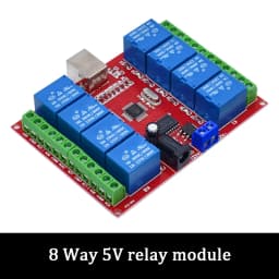 5V 12V 1 2 4 8 Channel USB Relay Control Switch Programmable Computer Control For Smart Home PC Intelligent Controller