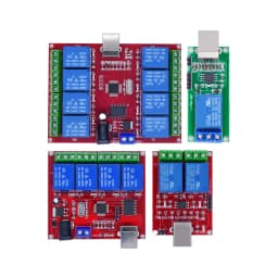 5V 12V 1 2 4 8 Channel USB Relay Control Switch Programmable Computer Control For Smart Home PC Intelligent Controller