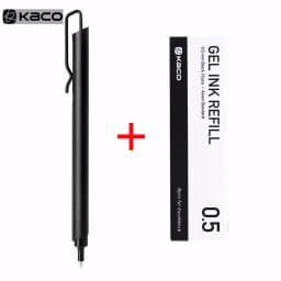 Kaco Metal Press Gel Pen High-End Sign Pen 0.5mm Ballpoint Pen Frosted Heavy Feel Metal Pen For Business OL Students Gift