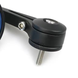 Motorcycle Round Handlebar Bar End Rear View Mirrors Blue Glass For Vespa GTS Sprint Primavera 150 300 125 250 LX GTV LXV