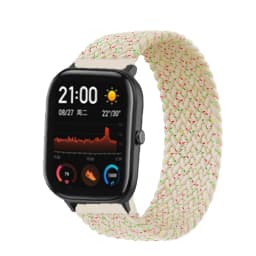 20mm 22mm Watch Straps For Amazfit GTS/4/3/2/2e/GTS2 Mini/GTR 4/3 pro/GTR2/2e/2 Braided solo loop Bracelet Amazfit bip 6 5 band