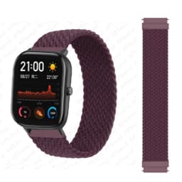20mm 22mm Watch Straps For Amazfit GTS/4/3/2/2e/GTS2 Mini/GTR 4/3 pro/GTR2/2e/2 Braided solo loop Bracelet Amazfit bip 6 5 band