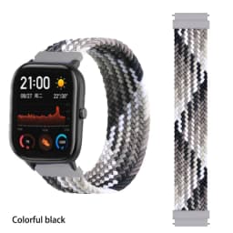 20mm 22mm Watch Straps For Amazfit GTS/4/3/2/2e/GTS2 Mini/GTR 4/3 pro/GTR2/2e/2 Braided solo loop Bracelet Amazfit bip 6 5 band