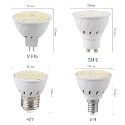 LED Bulb E27 E14 MR16 GU10 3W 4W 5W Spotlight 110V 220V 48 60 80 LED 2835 SMD Lampara for Home Lighting