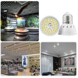 LED Bulb E27 E14 MR16 GU10 3W 4W 5W Spotlight 110V 220V 48 60 80 LED 2835 SMD Lampara for Home Lighting