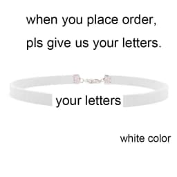DIY Personalized Rhinestone Letter Custom Name Necklace Black Velvet Leather Choker Collar Neck Jewelry Friends Family Gifts