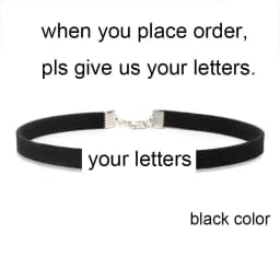 DIY Personalized Rhinestone Letter Custom Name Necklace Black Velvet Leather Choker Collar Neck Jewelry Friends Family Gifts