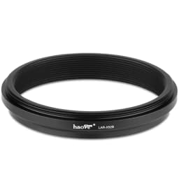 Haoge Lens Filter Adapter Ring for Fujifilm Fuji X100VI X100V Camera Fit 49mm UV CPL ND Filter Lens Cap Replace AR-X100 Black