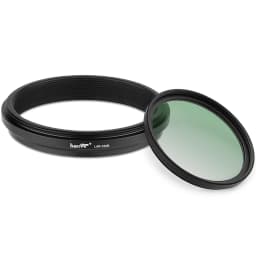 Haoge Lens Filter Adapter Ring for Fujifilm Fuji X100VI X100V Camera Fit 49mm UV CPL ND Filter Lens Cap Replace AR-X100 Black