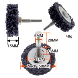 1Pcs 50-125mm Coral Grinding Disc for Angle Grinder Heavy-Duty Rust Paint Stripper Efficient Cleaning Tool for Metal Wood