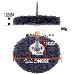 1Pcs 50-125mm Coral Grinding Disc for Angle Grinder Heavy-Duty Rust Paint Stripper Efficient Cleaning Tool for Metal Wood