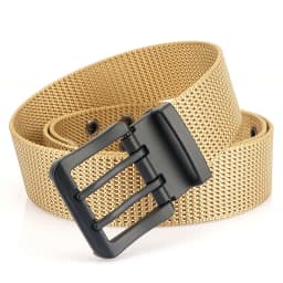 MEDYLA Fashion Classic Canvas Belt Men Metal Double Pin Buckle Casual Strap Belt for Men High Quality Strap MN3008