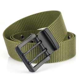 MEDYLA Fashion Classic Canvas Belt Men Metal Double Pin Buckle Casual Strap Belt for Men High Quality Strap MN3008