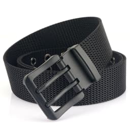 MEDYLA Fashion Classic Canvas Belt Men Metal Double Pin Buckle Casual Strap Belt for Men High Quality Strap MN3008