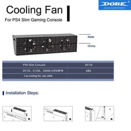 For Sony PS4 Pro Slim Playstation Play Station PS 4 Cooler Cooling Fan DC 5V Game Console USB Kit Controller Support Control Fan