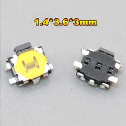 10PCS 2*4*3.5 3*6*3.5 Tactile Tact Push Button Micro Switch For Samsung S2 S3 S4 Note3 I8190 I8160 Nokia Lenovo HTC Xiaomi Moto