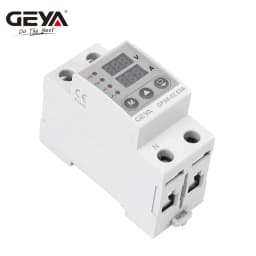 GEYA GPS8 Din Rail Over Current Protector Over Voltage Under Voltage Protective Device 40A 63A 80A 220VAC