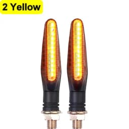 2/4pcs Motorcycle Turn Signals LED Light 12*335SMD Flowing Water Blinker IP67 Flashing Indicator Bendable 12V Flashing Lights