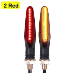 2/4pcs Motorcycle Turn Signals LED Light 12*335SMD Flowing Water Blinker IP67 Flashing Indicator Bendable 12V Flashing Lights
