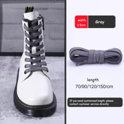1Pair Waxed Cotton Shoelaces Flat Waterproof Shoe laces Unisex Boots Casual Sneaker Shoelace Leather Laces Shoes accessories