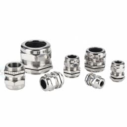 1piece Nickel Brass Metal IP68 Waterproof Cable Glands Connector Wire Glands For 3-44mm Cable High Quality M PG Cable Glands