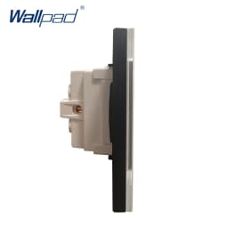 Italian Chile Socket Wallpad Luxury Tempered Glass Panel Electric Wall Power Socket Electrical Outlets For Home 16A AC 110-250V