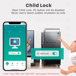 Tuya EWeLink Wifi Computer Power Reset Switch USB PCIe Card APP Remote Control for PC Desktop Computer Support Alexa Google Home