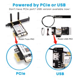 Tuya EWeLink Wifi Computer Power Reset Switch USB PCIe Card APP Remote Control for PC Desktop Computer Support Alexa Google Home