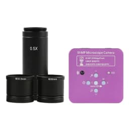 4K 2K 48MP 1080P 55MP HDMI USB Electronic Eyepiece Video Microscope Camera Mounting Size 23.2mm With Ring Adapters 30mm 30.5mm