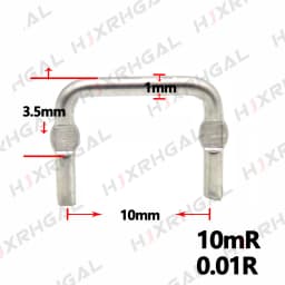 10PCS Constantan resistance/ ibuw sampling resistor 0.001R ~ 0.1R pitch 10mm 12.5mm 15mm 20mm /1mR ~ 100mR 10mR 5mR 0.005R 0.02R