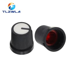 25PCS WH148 AG3 Potentiometer knob Cap AG3 Plastic knob for Diameter 6mm Plum Handle Yellow Orange Blue White Red *5PCS=25