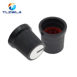 25PCS WH148 AG3 Potentiometer knob Cap AG3 Plastic knob for Diameter 6mm Plum Handle Yellow Orange Blue White Red *5PCS=25