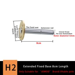 Bathroom Shower Lift Rod Fixed Base/Lift Pipe Bracket/Extended Lengthened Wall Distance Repair Accessories