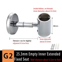 Bathroom Shower Lift Rod Fixed Base/Lift Pipe Bracket/Extended Lengthened Wall Distance Repair Accessories