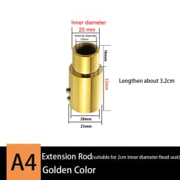 Bathroom Shower Lift Rod Fixed Base/Lift Pipe Bracket/Extended Lengthened Wall Distance Repair Accessories