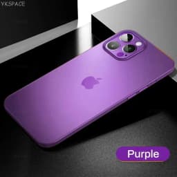Colorful 0.3mm Ultra Thin Matte Case For iPhone 17 Air 16 15 14 13 12 mini 11 Pro X XS Max XR Translucent Hard Phone Cover