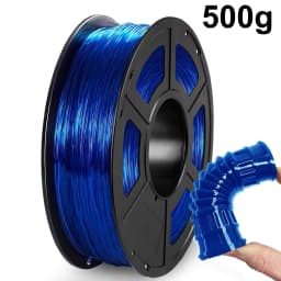 Elastic Flexible TPU Blue 3D Printer Filament 1.75mm 500g 250g Transparent Red, Black Rubber Material Roll Flex for 3D Printing